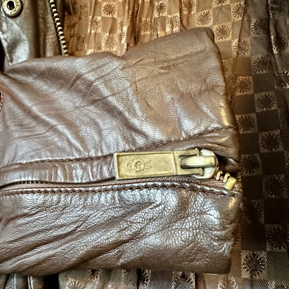 Ugg Australia Leather Bomber Jacket View 4